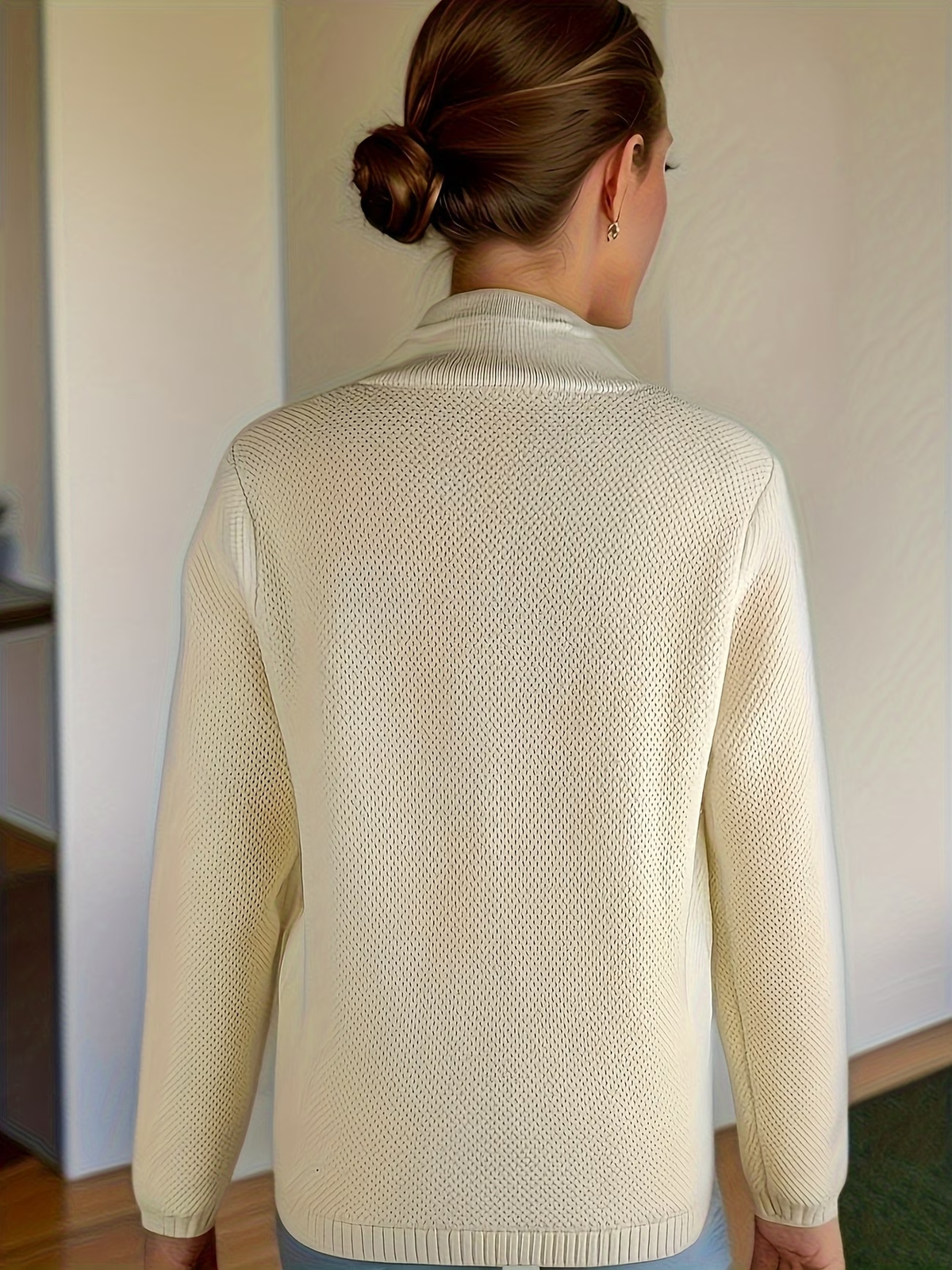 Cardigan classique en maille texturée