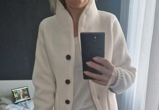 Cardigan classique en maille texturée