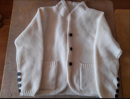 Cardigan classique en maille texturée