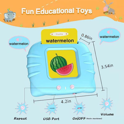 Bilingual educational talking flash cards Arabic and English for toddlers