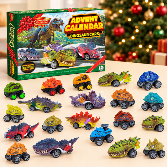 Dinosaur Car Advent Calendar + FREE Gift Card & Bracelet