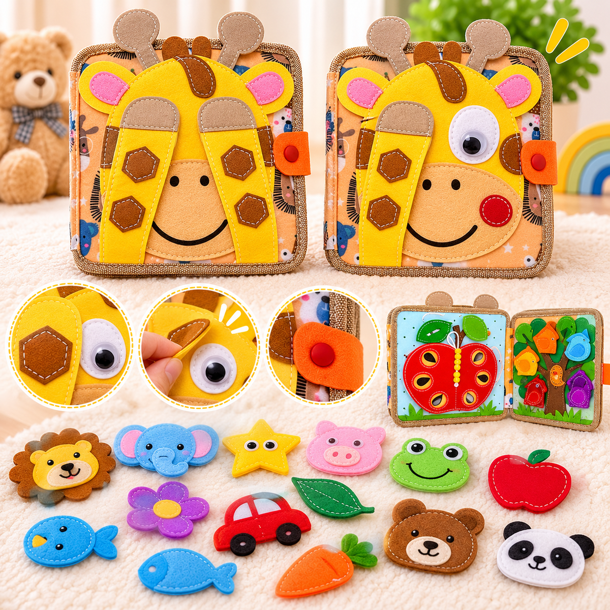 Montessori Giraffe Activity Book