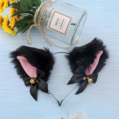 Free gift – black cat ears headband perfect for Halloween, cosplay and everyday wear