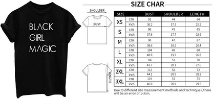 Black Magic Girl T-shirt – soft breathable cotton statement tee for women