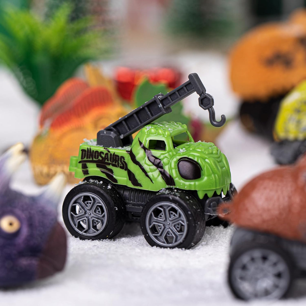 Calendrier de l'Avent Voiture Dinosaure + Carte Cadeau & Bracelet GRATUITS