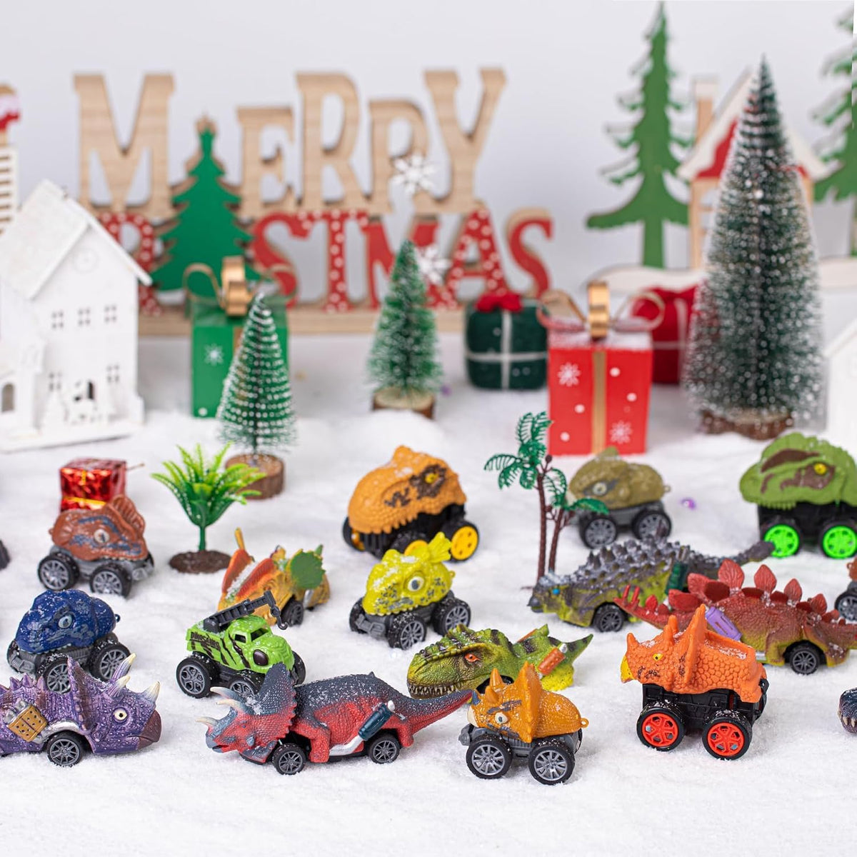 Calendrier de l'Avent Voiture Dinosaure + Carte Cadeau & Bracelet GRATUITS
