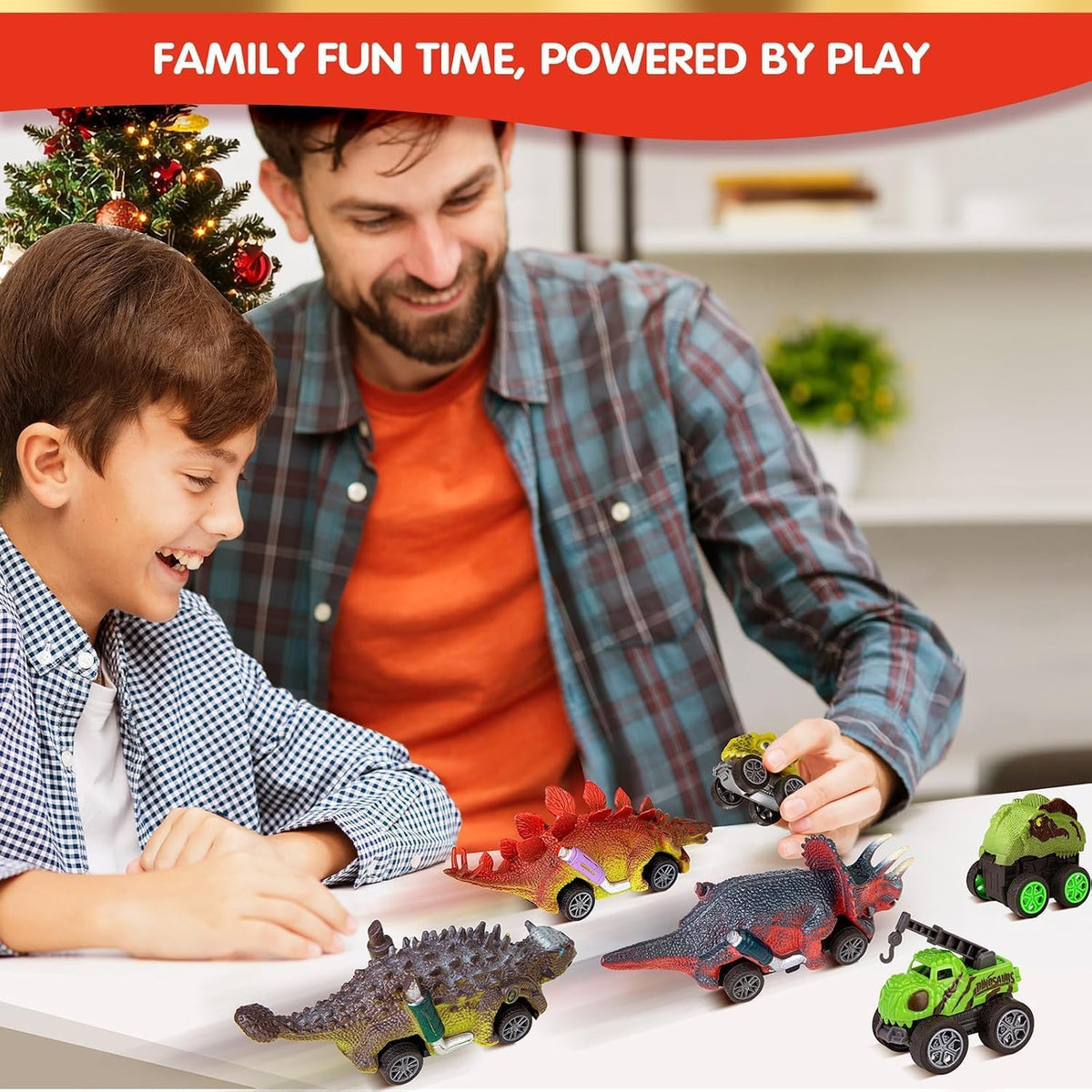 Calendrier de l'Avent Voiture Dinosaure + Carte Cadeau & Bracelet GRATUITS