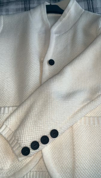 Cardigan classique en maille texturée
