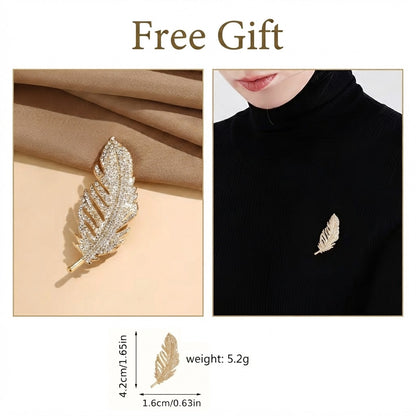Free gift – vintage golden feather brooch included with every order