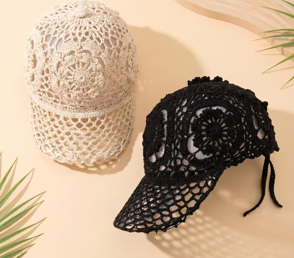 Crochet cap – charming handmade-style cap for a chic everyday look