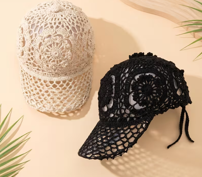 Crochet cap – charming handmade-style cap for a chic everyday look