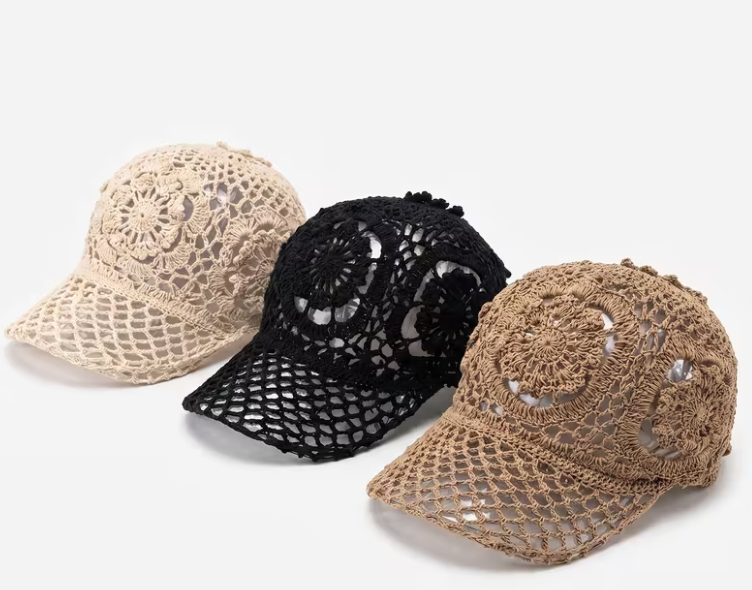 Crochet cap – charming handmade-style cap for a chic everyday look
