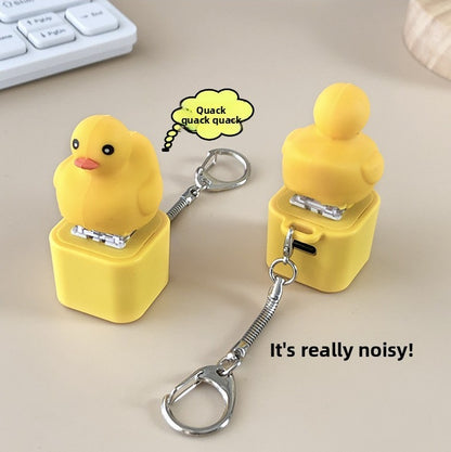 Fidget keychain clicker toys set of 2 – stress relief gift for best friends