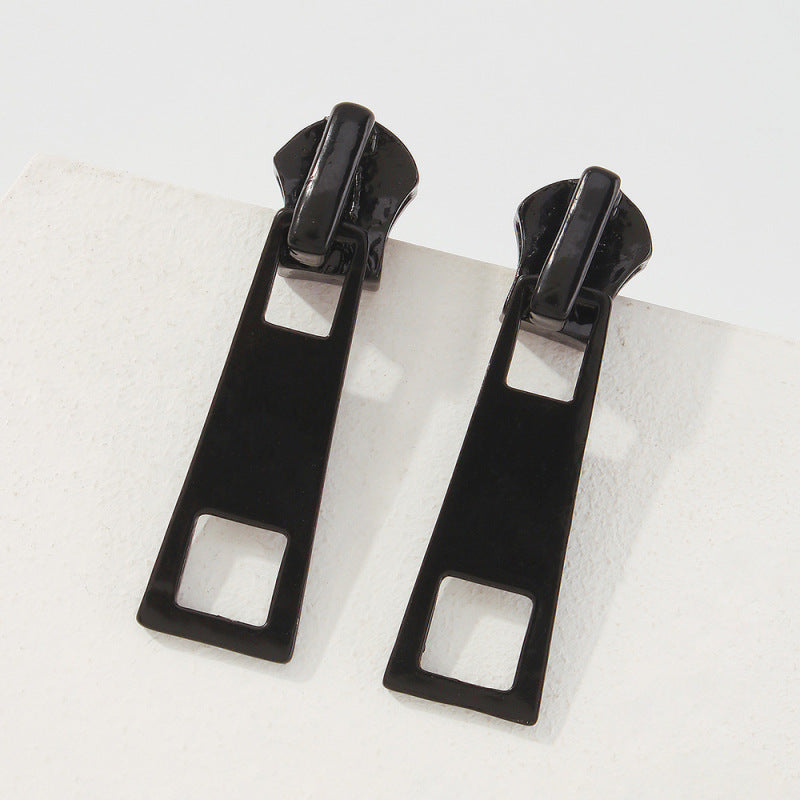 Cute zipper earrings in multiple colors – unique statement earrings for women