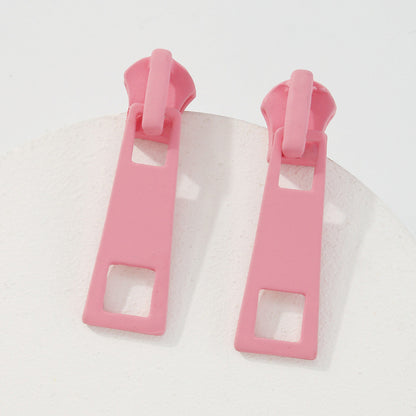 Cute zipper earrings in multiple colors – unique statement earrings for women
