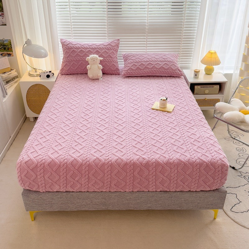 Fleece Fitted Sheet + Free 2 Pillowcases