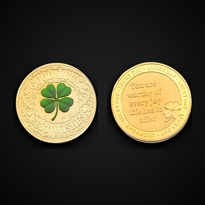 Free gift – four-leaf clover lucky coin