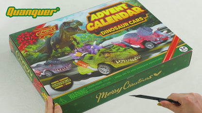 Calendrier de l'Avent Voiture Dinosaure + Carte Cadeau & Bracelet GRATUITS