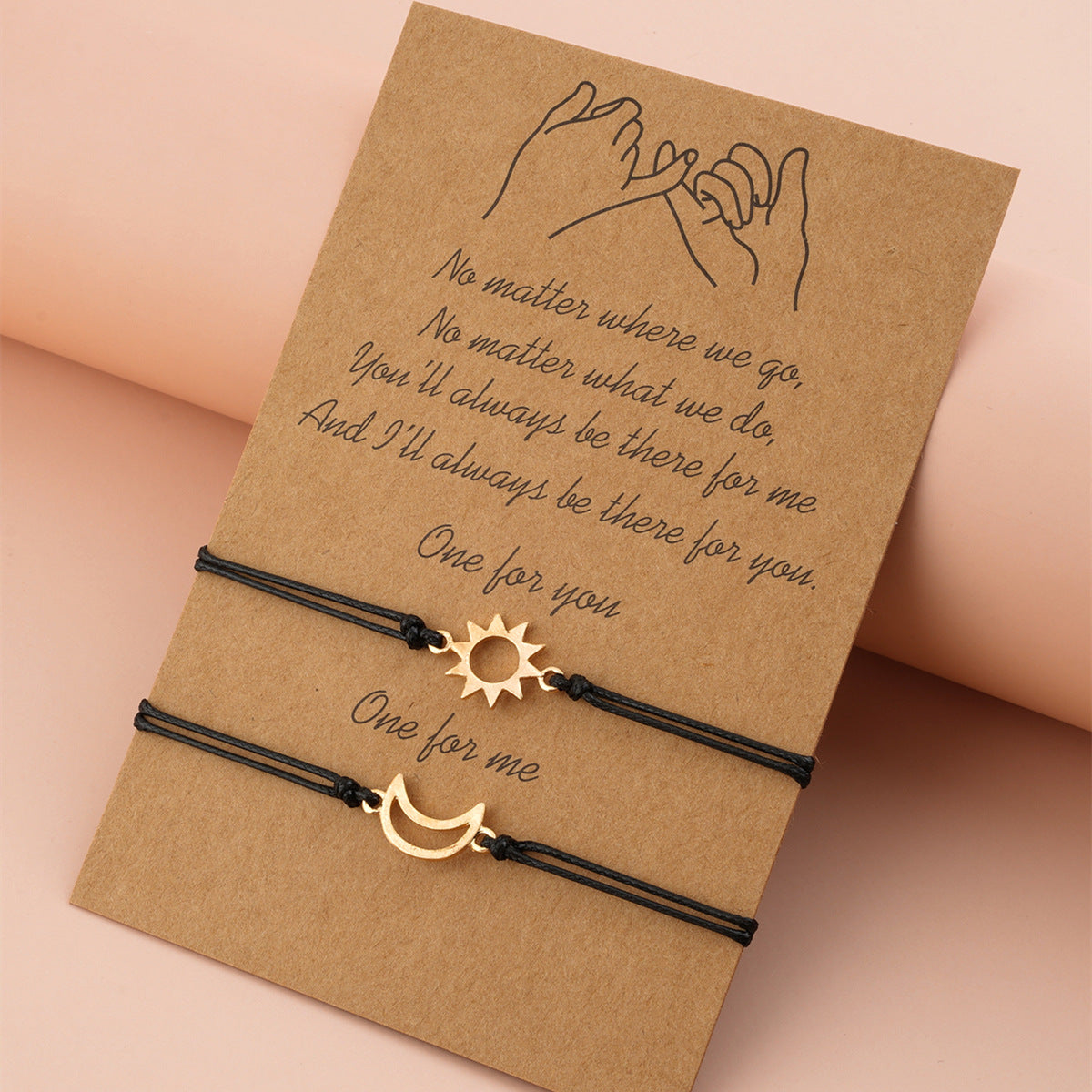 Sun moon bracelet set – you're my sun I'm your moon, best friend matching jewelry