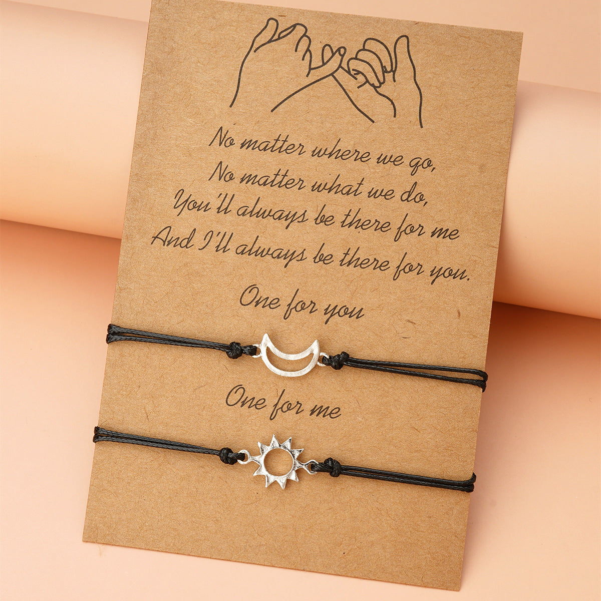 Sun moon bracelet set – you're my sun I'm your moon, best friend matching jewelry