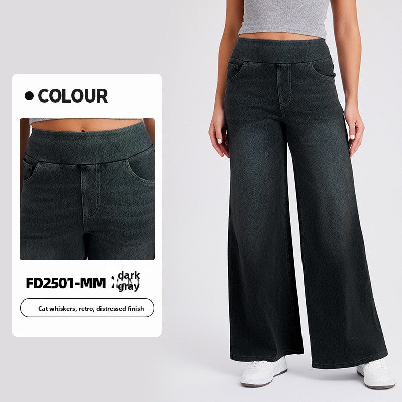Women's Wide-Leg Denim Pants