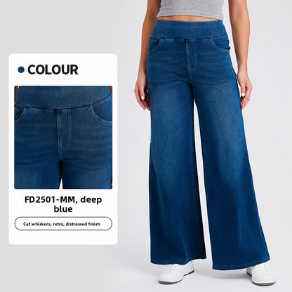 Women's Wide-Leg Denim Pants