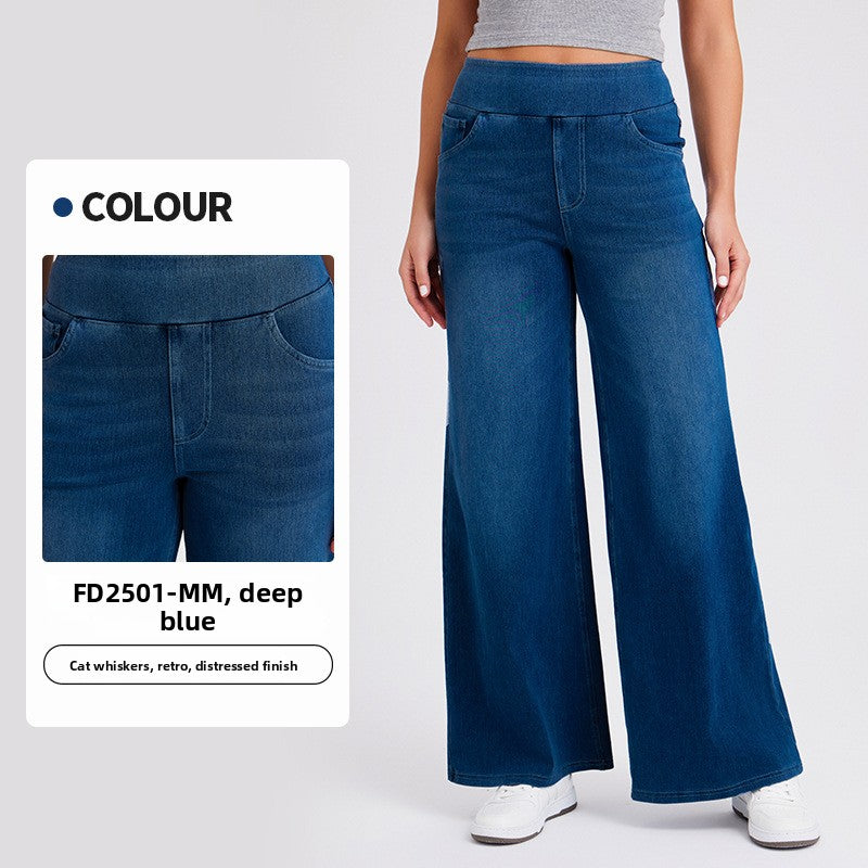 Women's Wide-Leg Denim Pants