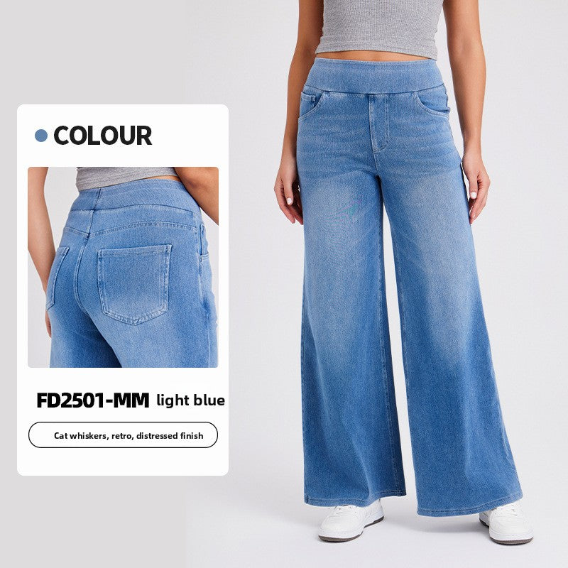 Women's Wide-Leg Denim Pants