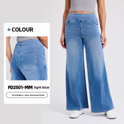 Women's Wide-Leg Denim Pants