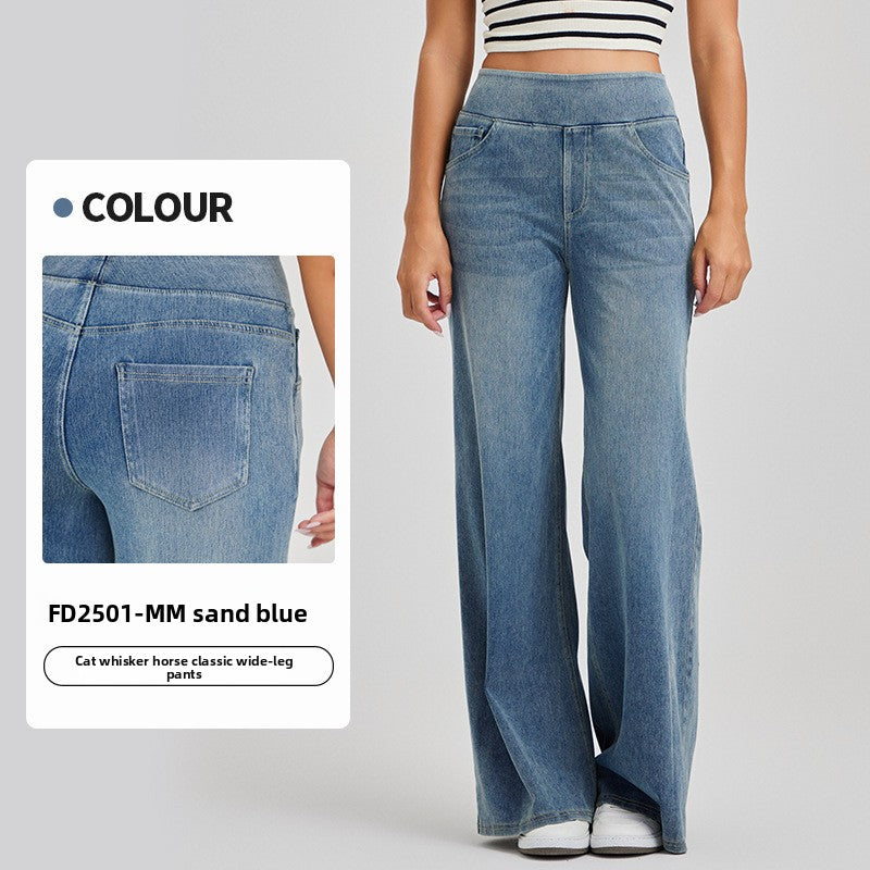 Women's Wide-Leg Denim Pants