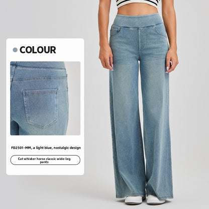 Women's Wide-Leg Denim Pants