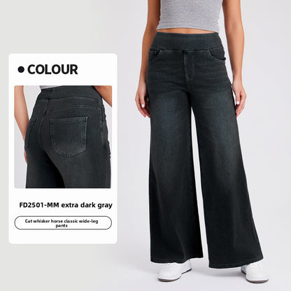 Women's Wide-Leg Denim Pants