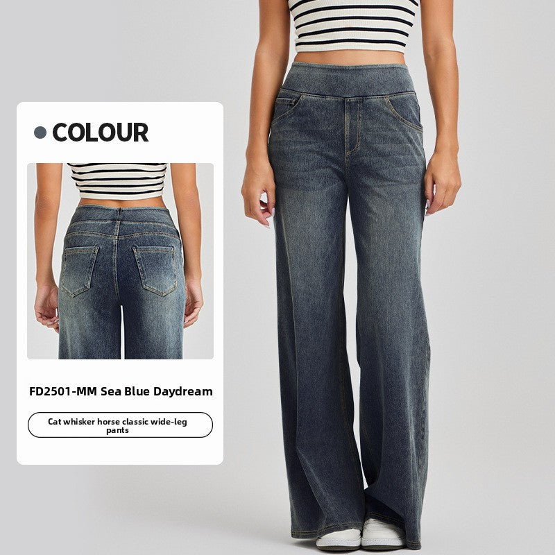 Women's Wide-Leg Denim Pants