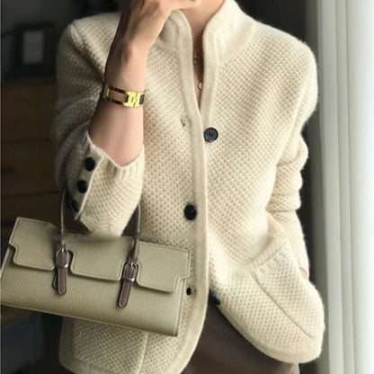 Cardigan classique en maille texturée