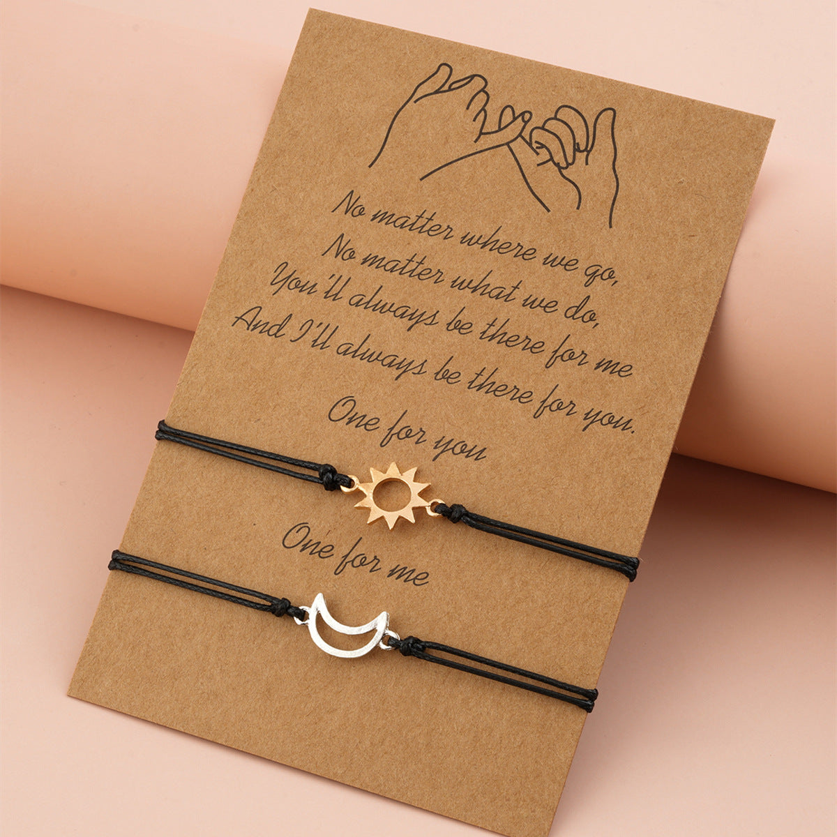 Sun moon bracelet set – you're my sun I'm your moon, best friend matching jewelry